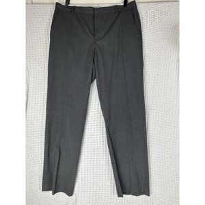 Murano Men's Grey Wool-blend Flat-front Dress Pants. Size 35 X 32
